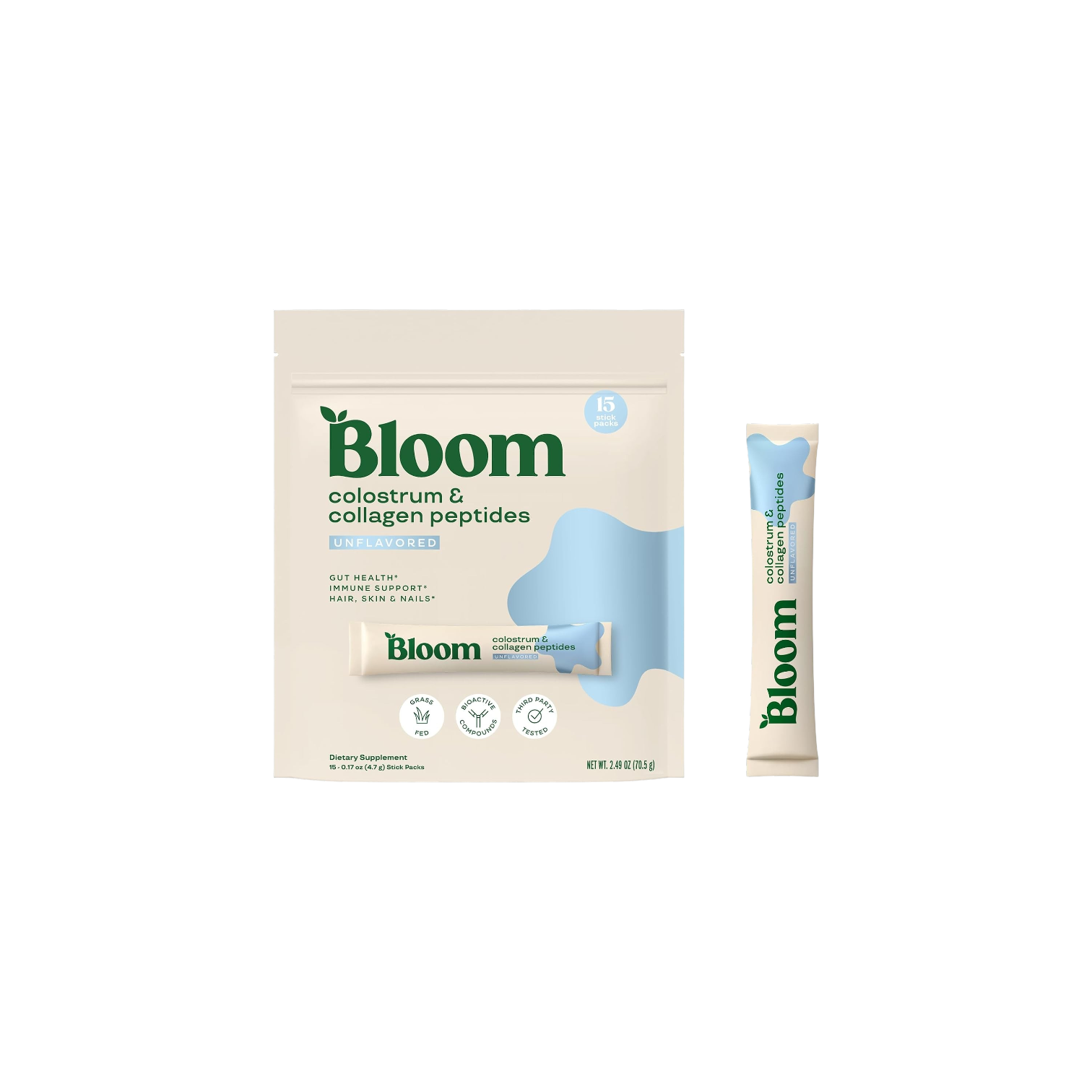 Bloom Nutrition Hair Growth & Beauty Supplement Sugar Free