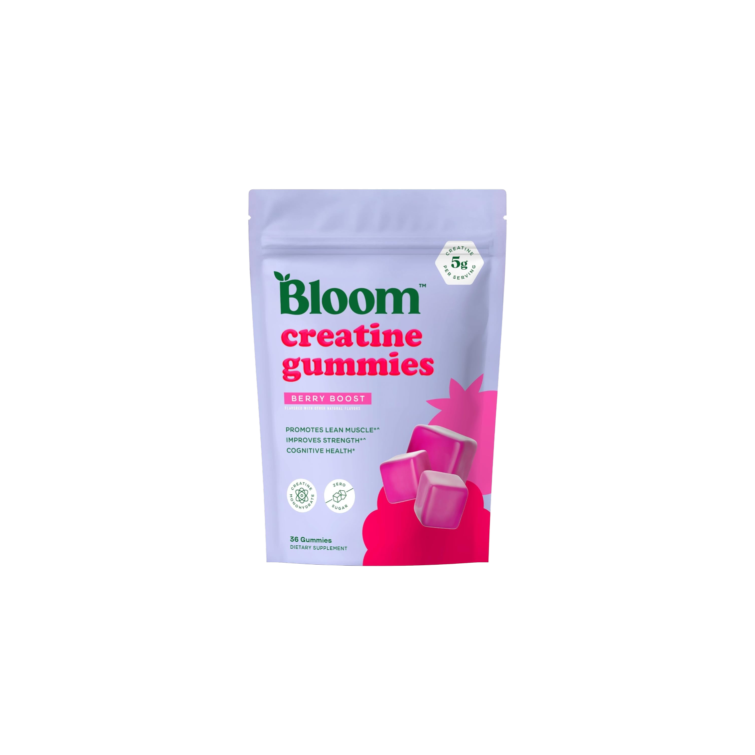 Creatine Monohydrate Gummies, Supports Muscle Recovery by Bloom Nutrition